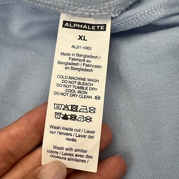 Alphalete Womens XL Light Blue Soft Pull On Shorts Sporty Lounge - Picture 4 of 7